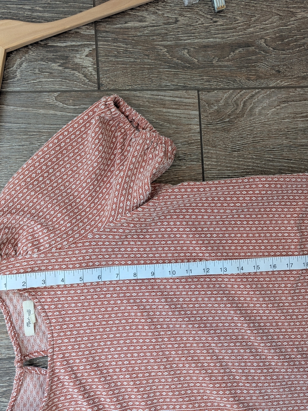 Madewell Blush-Patterned Puff Sleeve Top - Picture 9 of 10